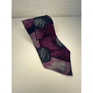 Carlo Palazzi Studio Geometric Patterned 100% Silk Professional Tie